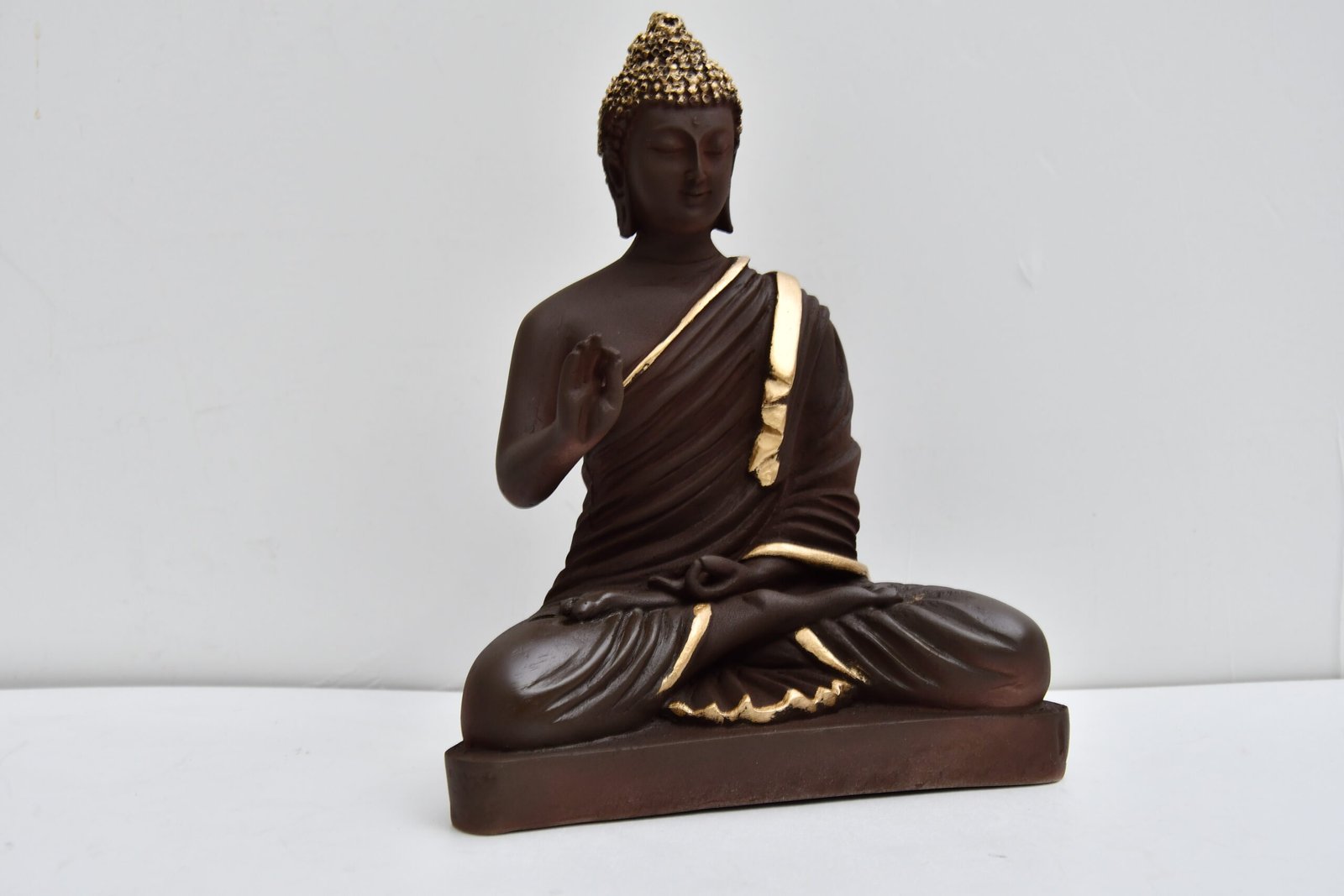 buddha Statue Brown Colour 8 inch hight - Image 3