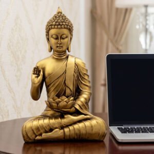 10-Inch Gold Buddha Statue