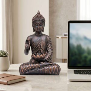 10-Inch Copper Antic colour ,Buddha Statue