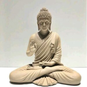 15-Inch Cream Buddha Statue