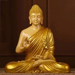 Golden Colour Buddha Statue - 2 Foot long